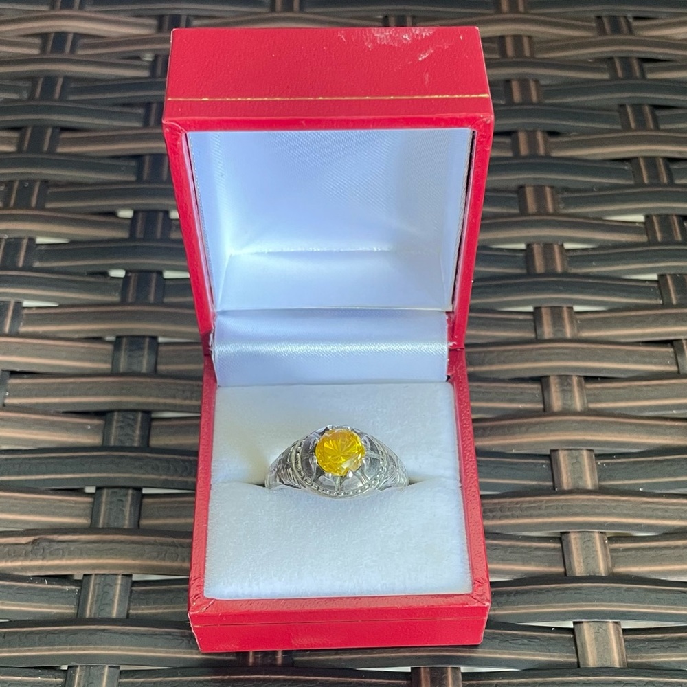 ARTISANAL CITRINE RING -Size 10